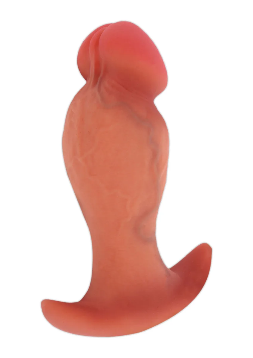 Realistický análny kolík z tekutého silikónu 13 cm