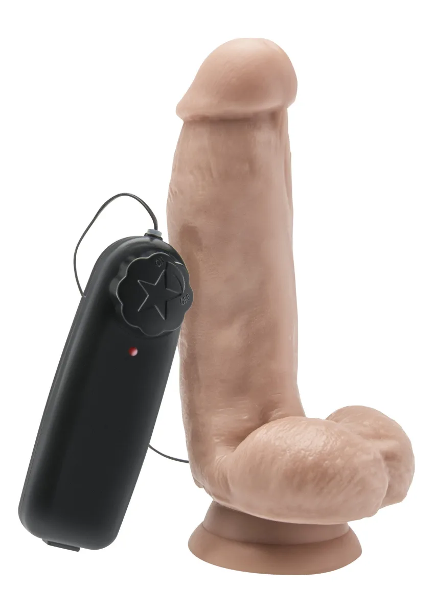 Vibračné dildo z PVC 15 cm