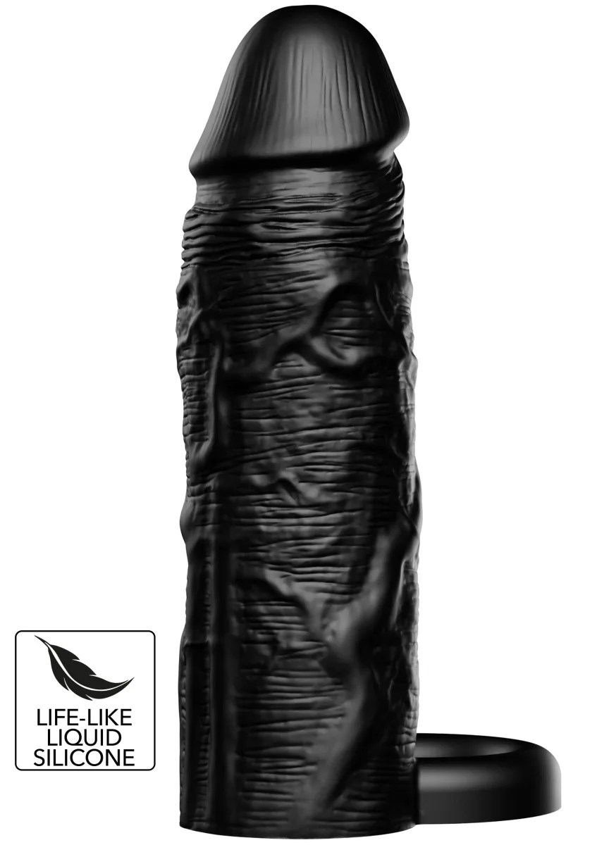 Silikónový krúžok na penis s tekutým povrchom 15 cm