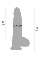 Ultra realistické silikónové dildo 18 cm — obrázok 2
