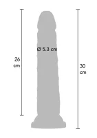 Luxusný dvojhustotný Dong TPE 30 cm — obrázok 4