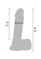 PVC dildo 18 cm — obrázok 2
