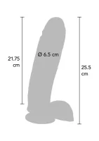 Vibračné dildo z PVC 25,5 cm — obrázok 2