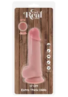 Luxusné hrubé dildo s dvojitou hustotou TPE 17 cm — obrázok 3