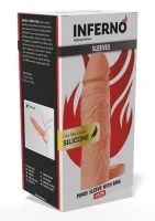 Silikónový krúžok na penis s tekutým povrchom 15 cm — obrázok 3