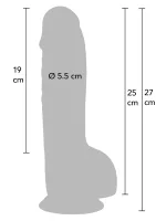 Realistické dildo z PVC 25 cm — obrázok 2
