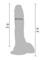 Extrémne XXXL dildo z PVC 34 cm — obrázok 4