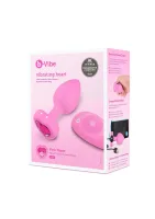 Vibračný kolík B-Vibe v tvare srdca, veľkosť S/M — obrázok 3