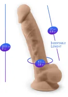 Vibračný model dilda 8 palcov — obrázok 2