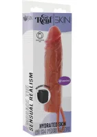 Vibračný silikónový návlek na penis Hydrated Skin 20 cm — obrázok 3