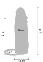 Silikónový návlek na penis Hydrated Skin 16 cm — obrázok 2