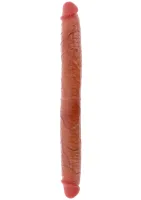 Silikónový dvojitý penis predkožky 46 cm — obrázok 4