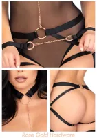 Elastický postroj na zadok, choker a manžety — obrázok 5