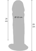 Luxusný hrubý dong s dvojitou hustotou TPE 23 cm — obrázok 4