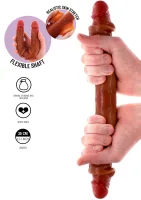 Silikónový dvojitý penis predkožky 35 cm — obrázok 8