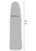 Tekutý silikónový návlek na penis 18 cm — obrázok 1