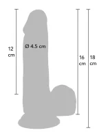 Realistické dildo z PVC 16 cm — obrázok 2