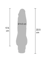Vibrátor s dvojitou hustotou TPE 22,5 cm — obrázok 4