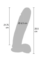 PVC dildo 25,5 cm — obrázok 2