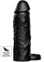 Silikónový krúžok na penis s tekutým povrchom 15 cm — obrázok 1