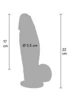 Ultra realistické silikónové dildo 22 cm — obrázok 2