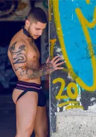 Fetiš Klasické Široké Jockstrap — obrázok 4