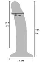 Vibračný silikónový postroj Harness Dong 19,5 cm — obrázok 5