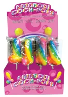 Stojan na kohútie lupienky Rainbow Cock Pops 12 ks — obrázok 1